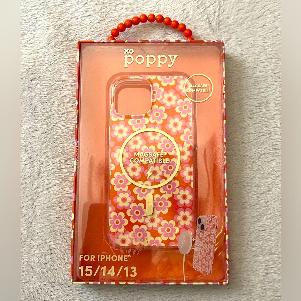 NWT NIB ππΈπ XO poppy π·ππΊ Phone Case iPhone 15/14/13 Pro Floral - Picture 1 of 4